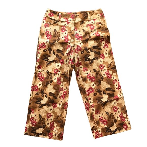 Tommy Bahama Pants - Tommy Bahama Vintage Cropped Pants Capris Tropical Stretch Cotton Blend Womens 6